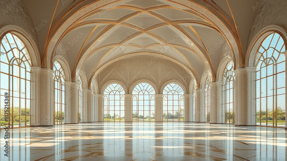 Obraz premium Majestic Palace Hall with Golden Details