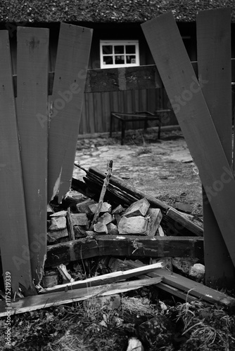 old house in the village