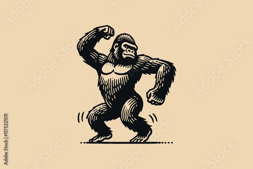 Photography Funny dancing gorilla
