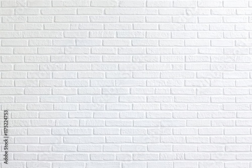 Clean, textured white brick wall background ideal for design projects and photography, offering timeless elegance.