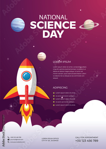 space rocket vector illustration