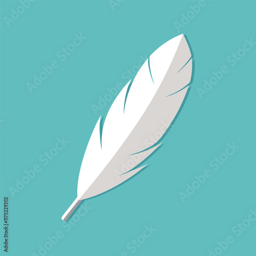 single white feather.eps