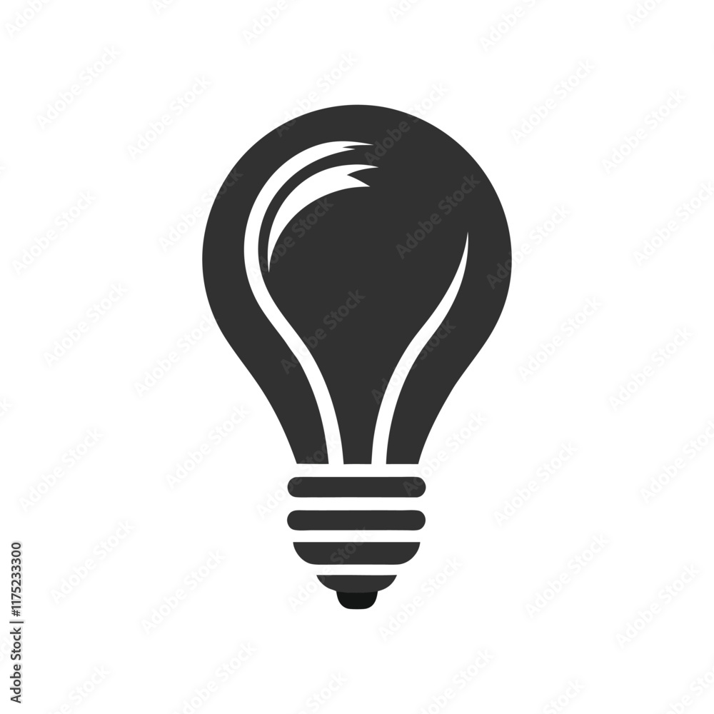 Obraz premium stylized lightbulb.eps