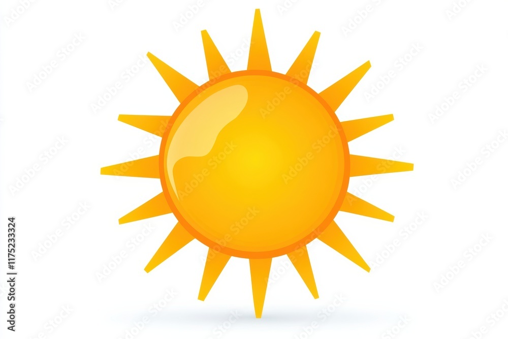 Bright and cheerful sun icon ideal for summer themes or outdoor projects. Perfect for illustrations and graphic designs. Bright and cheerful sun icon ideal for summer themes or outdoor projects. Perfect for illustrations and graphic designs.