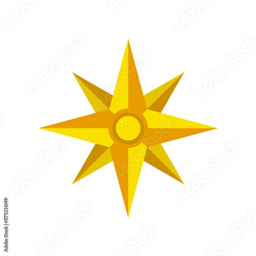 Bild auf Leinwand compass, wind rose, cardinal directions icon