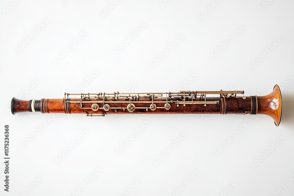 Naklejka premium Bassoon isolated on white background 