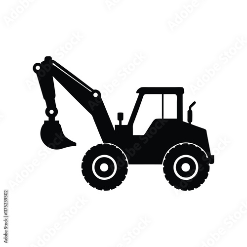 vector silhouette hammer loader.eps
