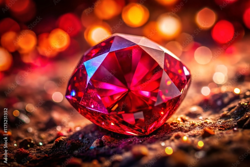 Sparkling Red Gemstone: High-Resolution Ruby Image with Deep Depth of Field Sparkling Red Gemstone: High-Resolution Ruby Image with Deep Depth of Field