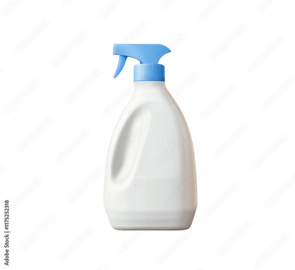 White plastic detergent bottle with a blue cap. Ideal for holding laundry detergent or other cleaning solutions. Isolated on transparent background, png. White plastic detergent bottle with a blue cap. Ideal for holding laundry detergent or other cleaning solutions. Isolated on transparent background, png.