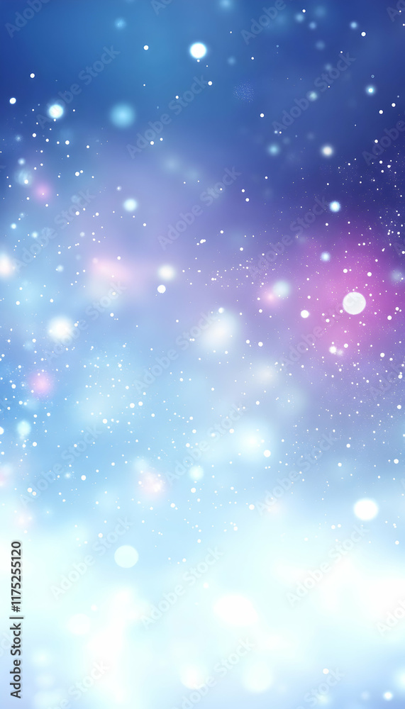 Abstract glittery background in silver, purple, and blue tones with defocused lights creating a dreamy Christmas banner aesthetic AI Generated Abstract glittery background in silver, purple, and blue tones with defocused lights creating a dreamy Christmas banner aesthetic AI Generated