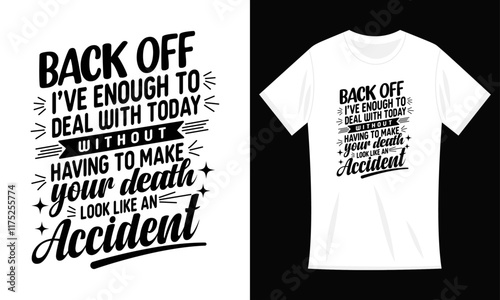 Motivational Typography t-shirt design.eps photo