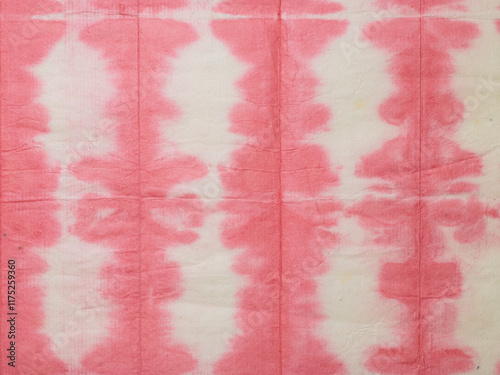 和紙　ピンクの模様　春　新生活