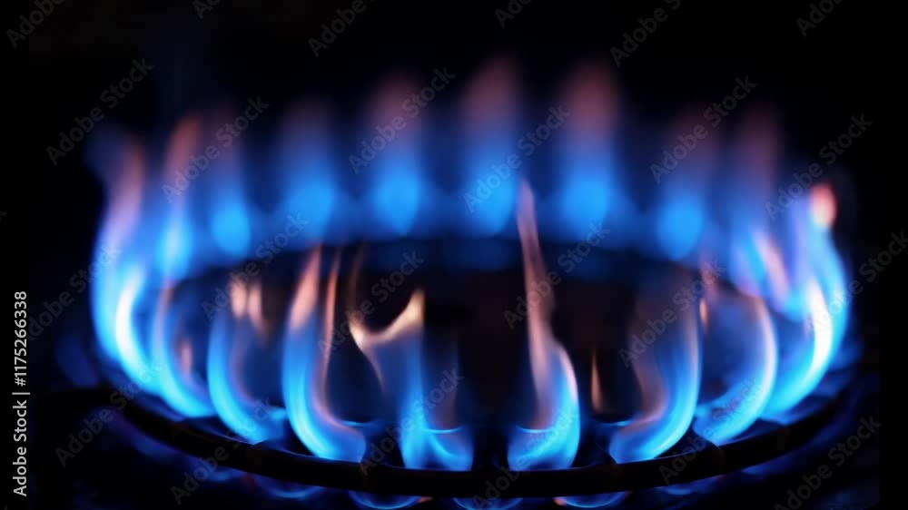 Glowing blue flame energy ring with dynamic light effects on a dark background, futuristic and vibrant design Glowing blue flame energy ring with dynamic light effects on a dark background, futuristic and vibrant design