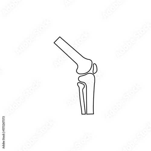 Joint Icon Symbol. Premium Quality Isolated Knee Element In Trendy Vector Style