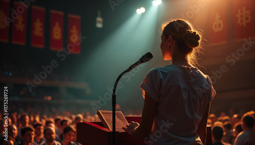 Public Speaking Event with Audience Engagement