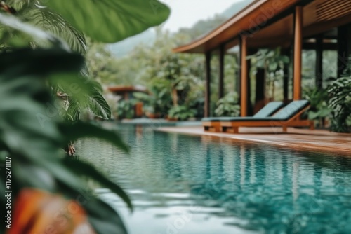A lush view of the Hot Springs waterfall in Krabi  with warm water cascading through the jungle