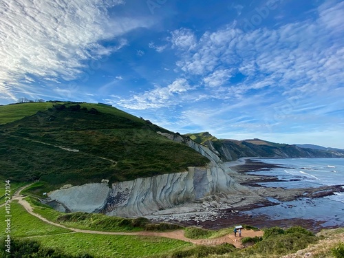 Stunning landscape on a countryside in Basque country