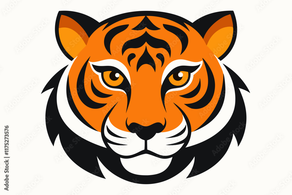 Fototapeta premium tiger head vector