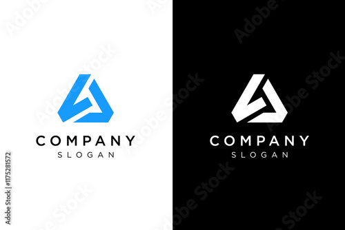 AL monogram design logo unique simple