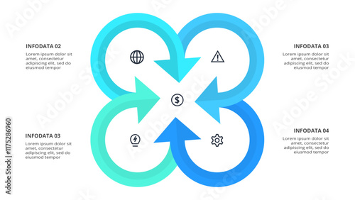 Creative concept for infographic with 5 steps, options, parts or processes. Business data visualization.