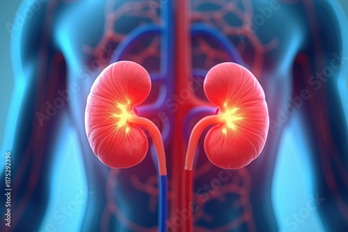 idney Illustration – Anatomy, Function, and Disease Representation photo