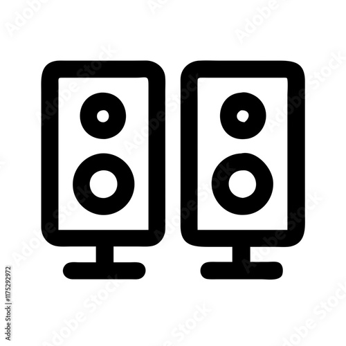 computer speakers icon design