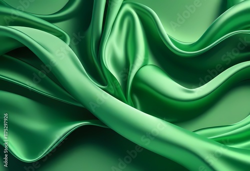 green silk background