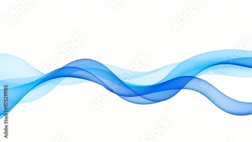 Abstract background Blue line isolated on white background. generated by AI, abstract blue background, abstract blue wave	