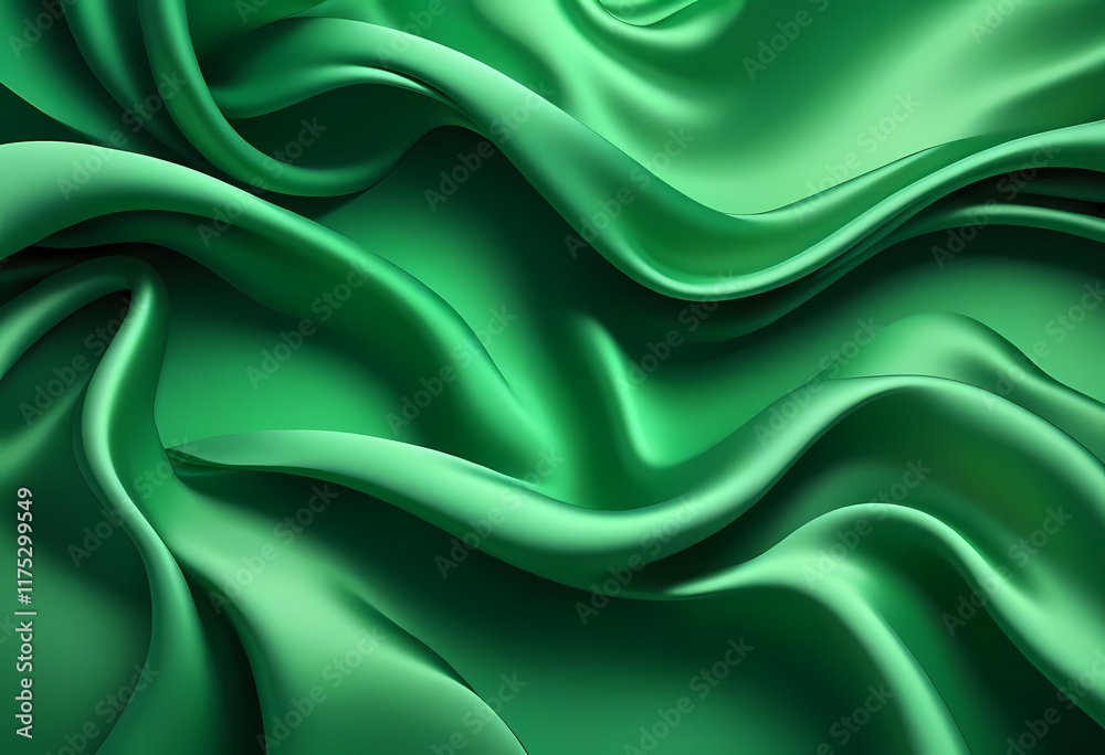 Obraz premium green silk background
