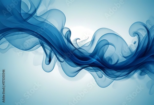 abstract blue smoke