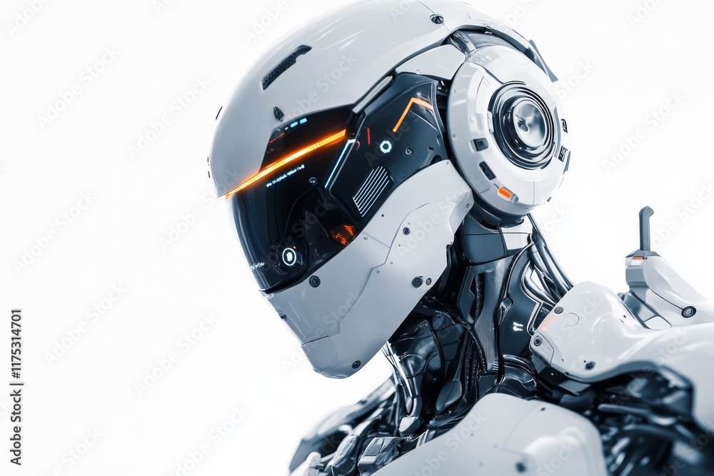 Futuristic AI Engineer Icon Design Futuristic AI Engineer Icon Design