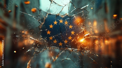 Shattered Dreams: A Visual Metaphor of European Union Instability