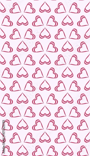 seamless pattern with hearts