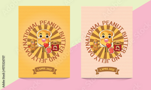 National peanut butter and jelly day. Suitable for greeting card, poster and banner.Vector graphic of National Peanut Butter and Jelly Day ideal for National Peanut Butter and Jelly Day celebration.