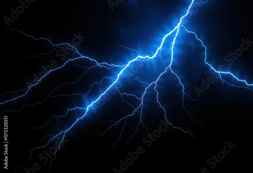 Wallpaper Mural a lightning bolt in the dark sky Torontodigital.ca