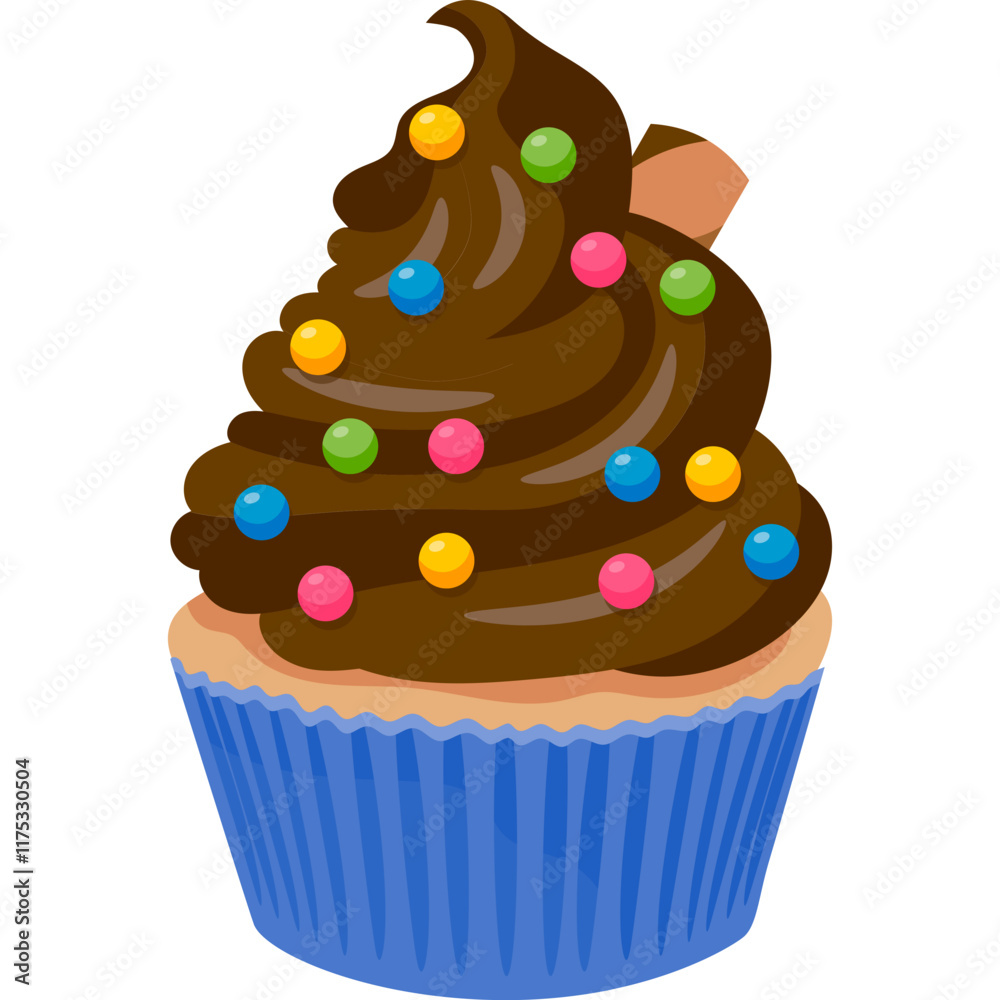 cup cake vector with isolated background cup cake vector with isolated background