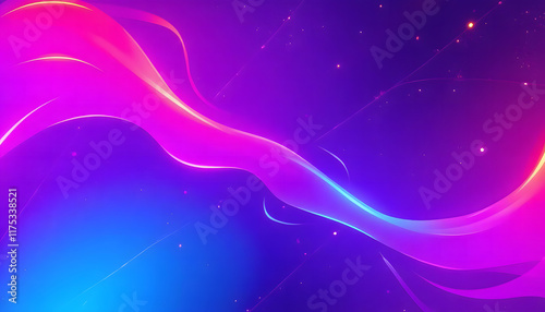 Luminous Spectrum: Colorful 4K Gradient Illustration with Neon Pink, Purple, and Blue Highlights.