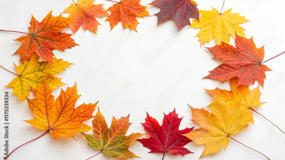 autumn leaves round fram autumn leaves round fram