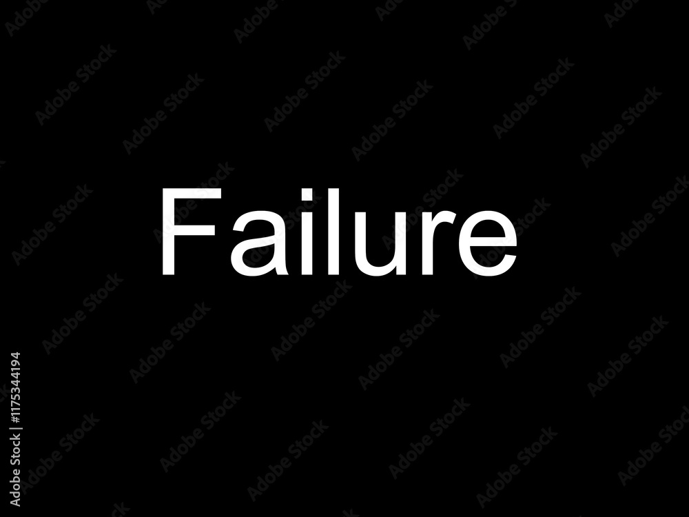 Obraz premium Failure