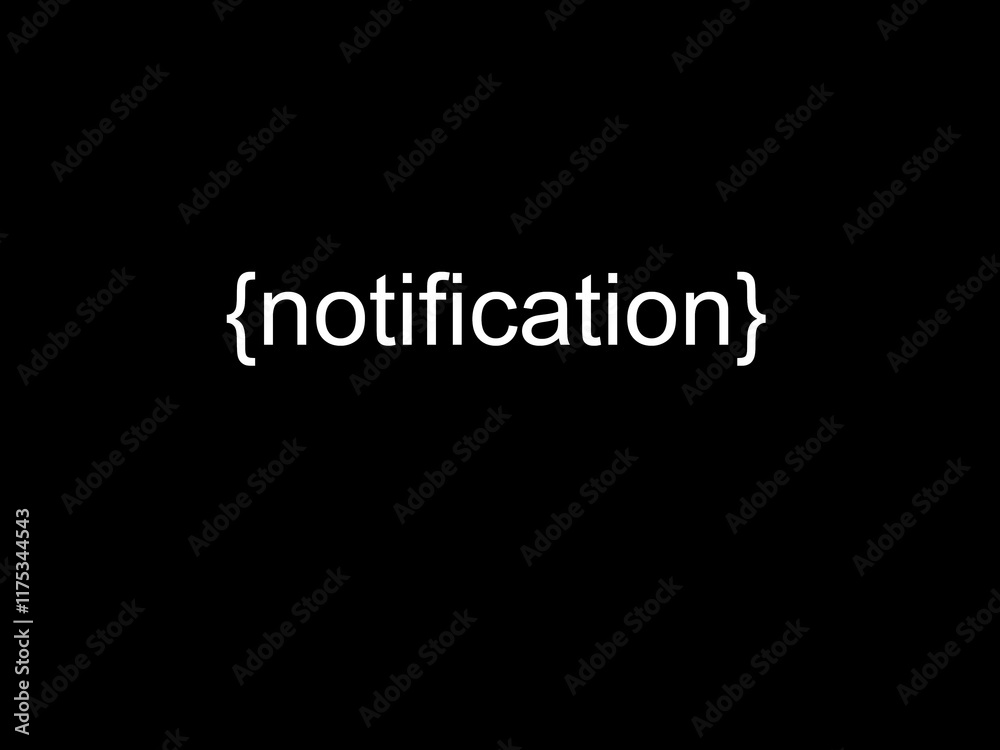 Fototapeta premium Notification