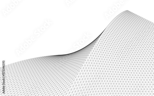 Architectural drawing. Futuristic background