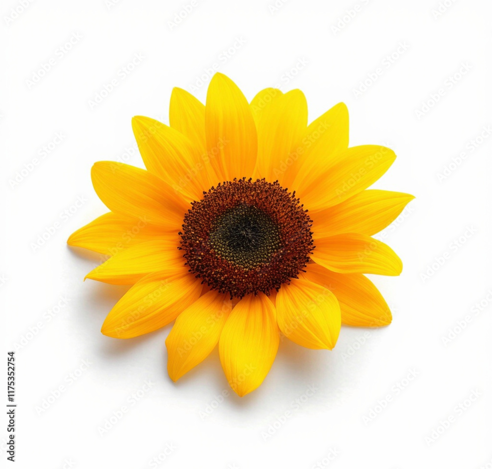 Fototapeta premium sunflower isolated on white background