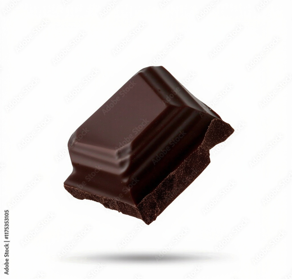 Obraz premium chocolate bar on white background