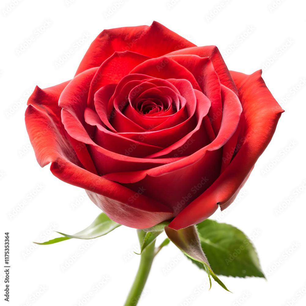 Naklejka premium rose with white back ground