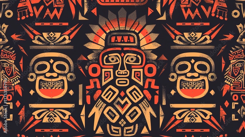 aztec symbol seamless pattern wallapper aztec symbol seamless pattern wallapper