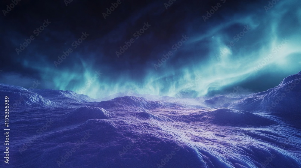 Arctic Aurora Borealis Nightscape: A Celestial Dance Over Frozen Tundra Arctic Aurora Borealis Nightscape: A Celestial Dance Over Frozen Tundra