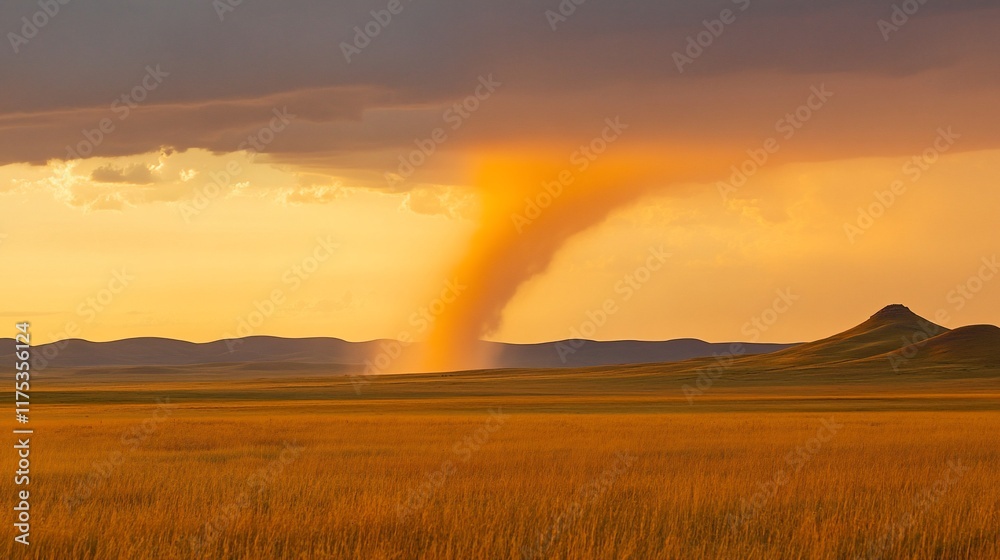 Golden Hour Dust Devil in the Prairie Golden Hour Dust Devil in the Prairie
