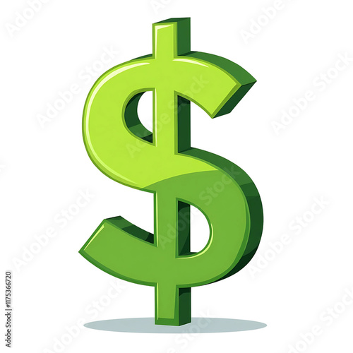 Symbol Dolla on white background