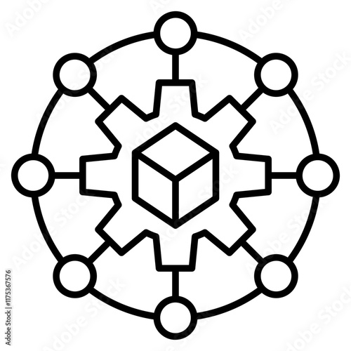 supply chain network icon