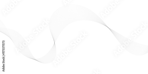 Abstract gray wave dynamic curve lines on transparent background with flowing particles 
a colorfull webline and valleys is featured
